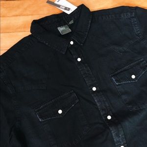 ASOS Distressed Denim Western Shirt
